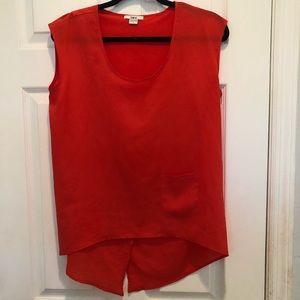 Bar III cross back sleeveless top